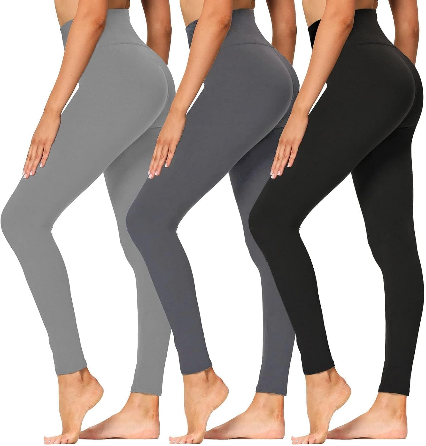 Elevate Your Workout: Soft High Waisted Tummy Control Leggings for Women - Perfect for Yoga, Running & Cycling!