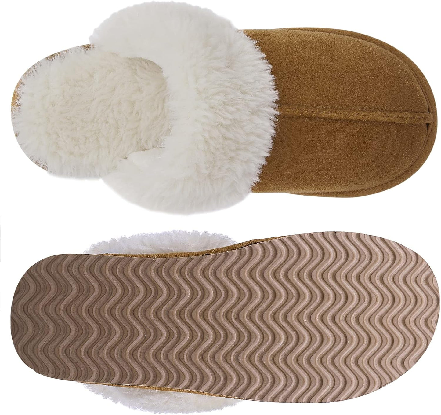 Cozy & Comfy Litfun Women’s Fuzzy Memory Foam Slippers for Winter - Perfect Indoor & Outdoor House Shoes