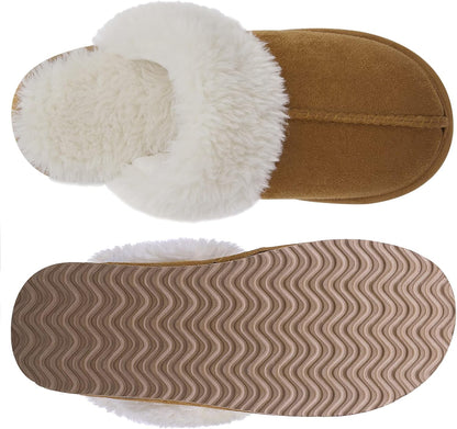 Cozy & Comfy Litfun Women’s Fuzzy Memory Foam Slippers for Winter - Perfect Indoor & Outdoor House Shoes