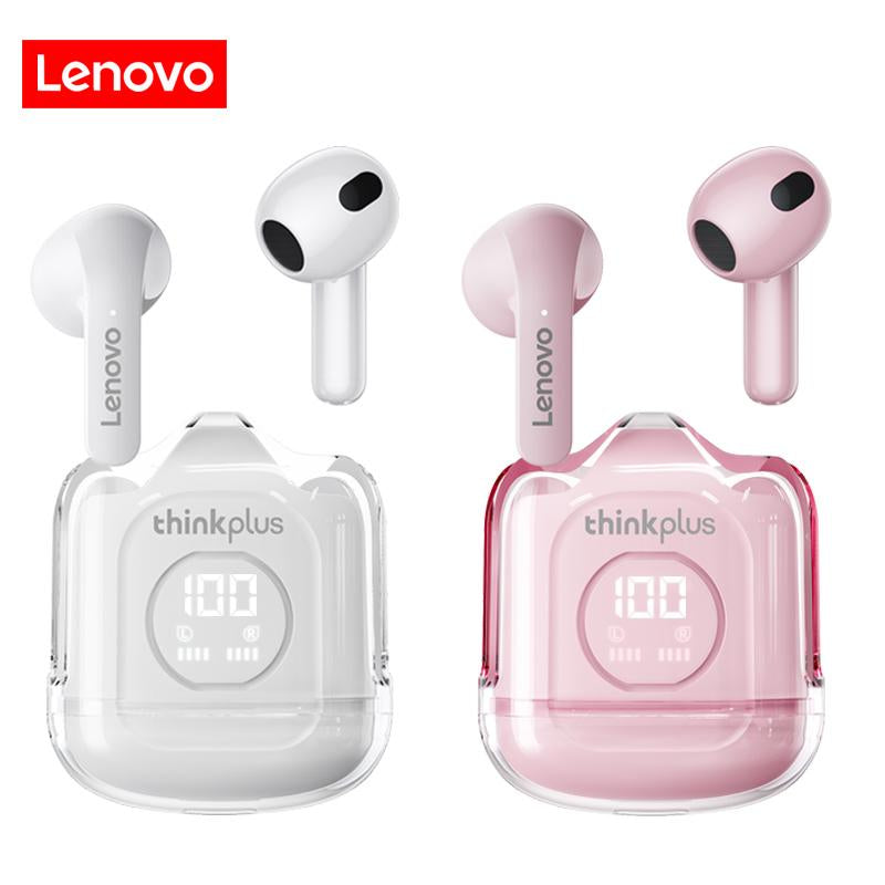 Original Thinkplus Lenovo Bluetooth 5.3 Hifi Stereo Sound Effect Led Digital Display Earbuds High Definition 3D Sound DNS Noise Reduction.