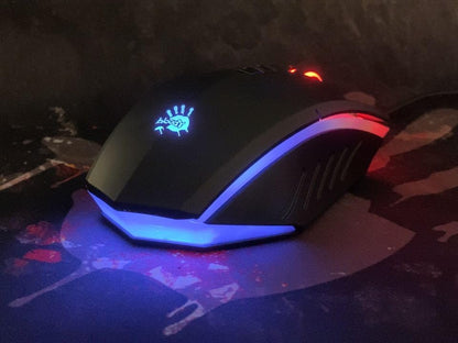 Bloody A70X Optical Gaming Mouse with Light Strike (LK) Switch & Scroll - Fully Programmable and Advance Macros (A70X-Matteblack)