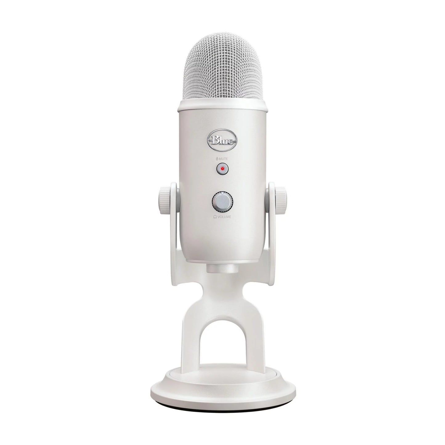 Yeti USB Microphone (White Mist) with Microphone Stand, Headphones Bundle