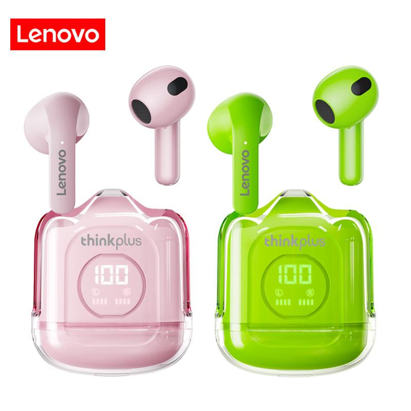 Original Thinkplus Lenovo Bluetooth 5.3 Hifi Stereo Sound Effect Led Digital Display Earbuds High Definition 3D Sound DNS Noise Reduction.