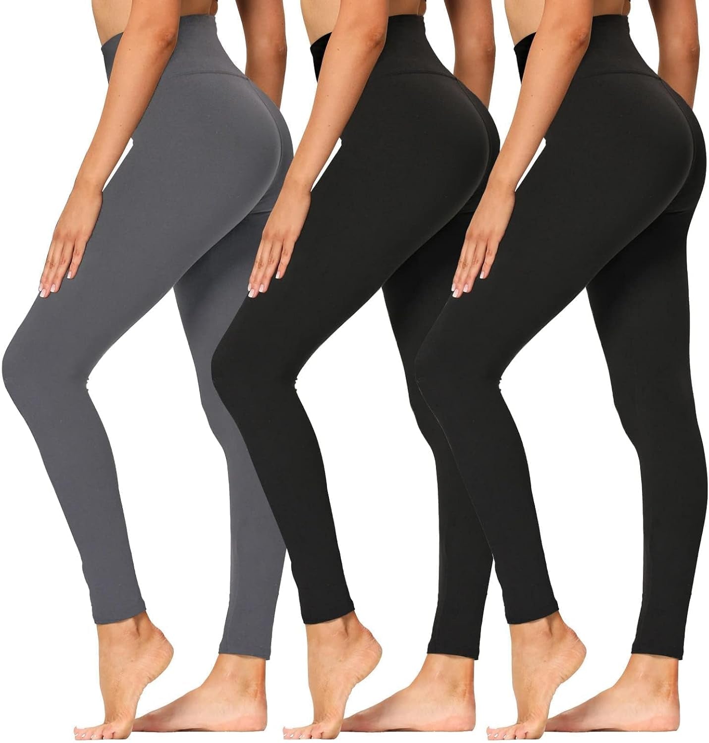 Ultimate High Waisted Leggings for Women - Soft Tummy Control Pants for Running, Cycling, Yoga, and Workouts