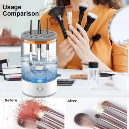 Rechargeable Electric Makeup Brush Cleaner - Automatic Cleaning Stand for Perfectly Clean Brushes!