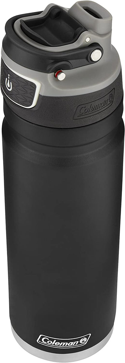 Coleman AUTOSEAL Black Stainless Steel Water Bottle – The Ultimate Hydration Companion!