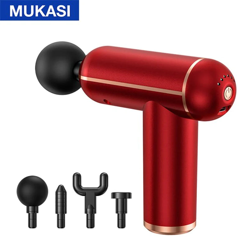 MUKASI Portable Massage Gun - Deep Tissue Percussion Massager for Ultimate Muscle Relaxation and Pain Relief