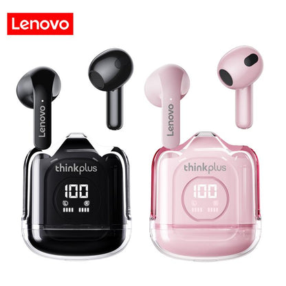 Original Thinkplus Lenovo Bluetooth 5.3 Hifi Stereo Sound Effect Led Digital Display Earbuds High Definition 3D Sound DNS Noise Reduction.