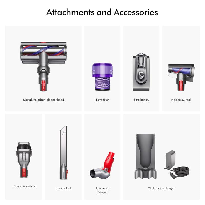 Dyson V15 Detect Pro Cordless Vacuum Cleaner (Purple/Silver)