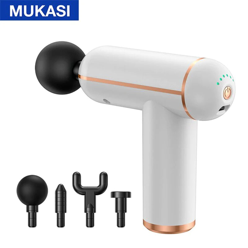 MUKASI Portable Massage Gun - Deep Tissue Percussion Massager for Ultimate Muscle Relaxation and Pain Relief