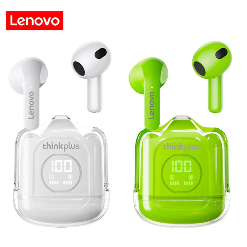 Original Thinkplus Lenovo Bluetooth 5.3 Hifi Stereo Sound Effect Led Digital Display Earbuds High Definition 3D Sound DNS Noise Reduction.