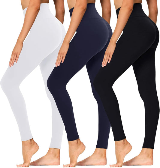 Ultra-Comfort High Waisted Leggings for Women - Tummy Control Athletic Pants for Running, Cycling, Yoga & Workouts