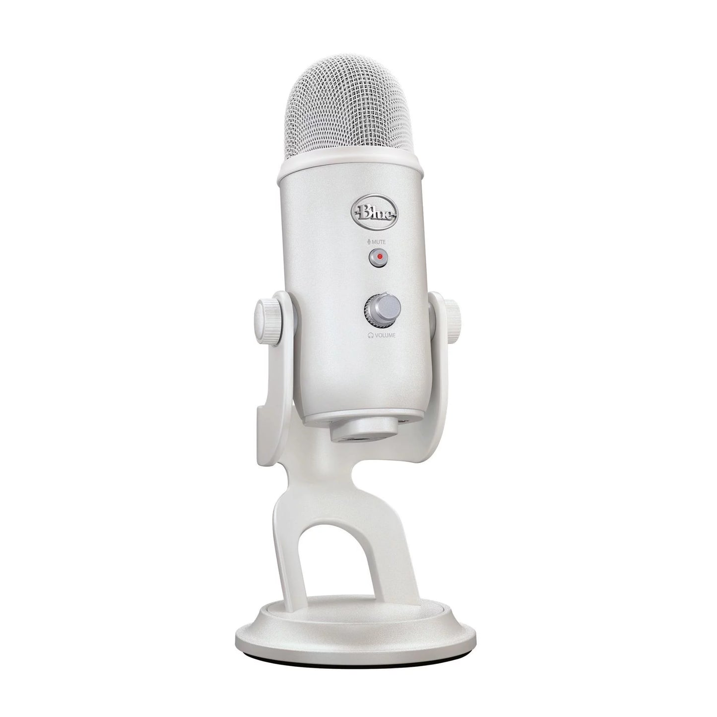 Yeti USB Microphone (White Mist) with Microphone Stand, Headphones Bundle