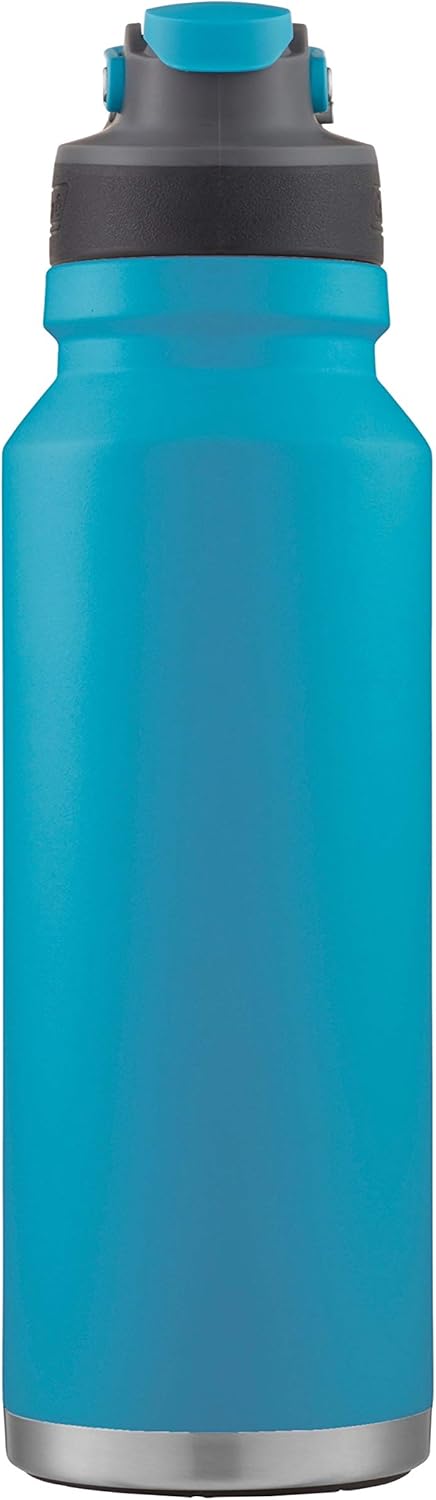 Coleman 24oz Freeflow Autoseal Stainless Steel Water Bottle - Sleek Black Design