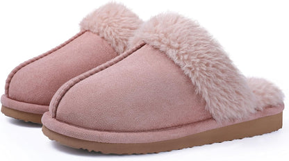 Cozy Comfort: Litfun Women's Fuzzy Memory Foam Slippers for Indoor & Outdoor Bliss