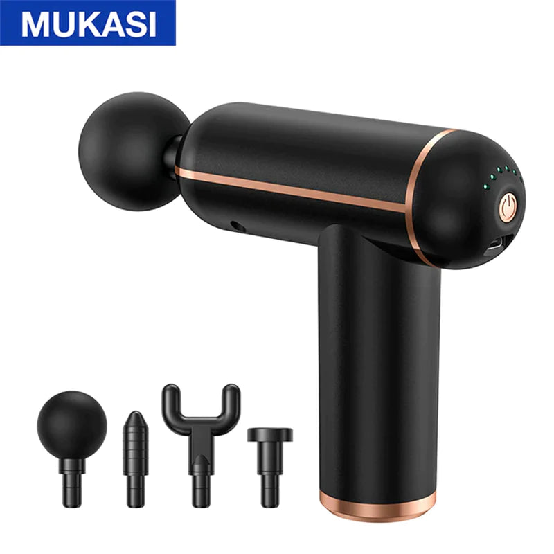 MUKASI Portable Massage Gun - Deep Tissue Percussion Massager for Ultimate Muscle Relaxation and Pain Relief