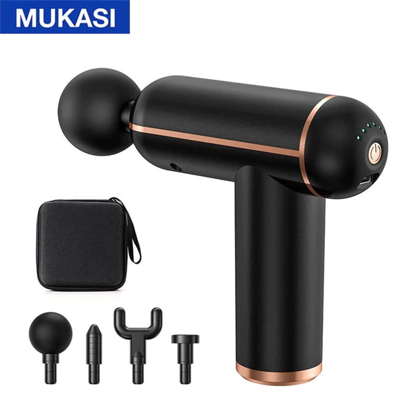 MUKASI Portable Massage Gun - Deep Tissue Percussion Massager for Ultimate Muscle Relaxation and Pain Relief