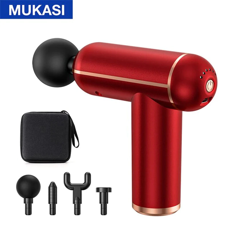 MUKASI Portable Massage Gun - Deep Tissue Percussion Massager for Ultimate Muscle Relaxation and Pain Relief