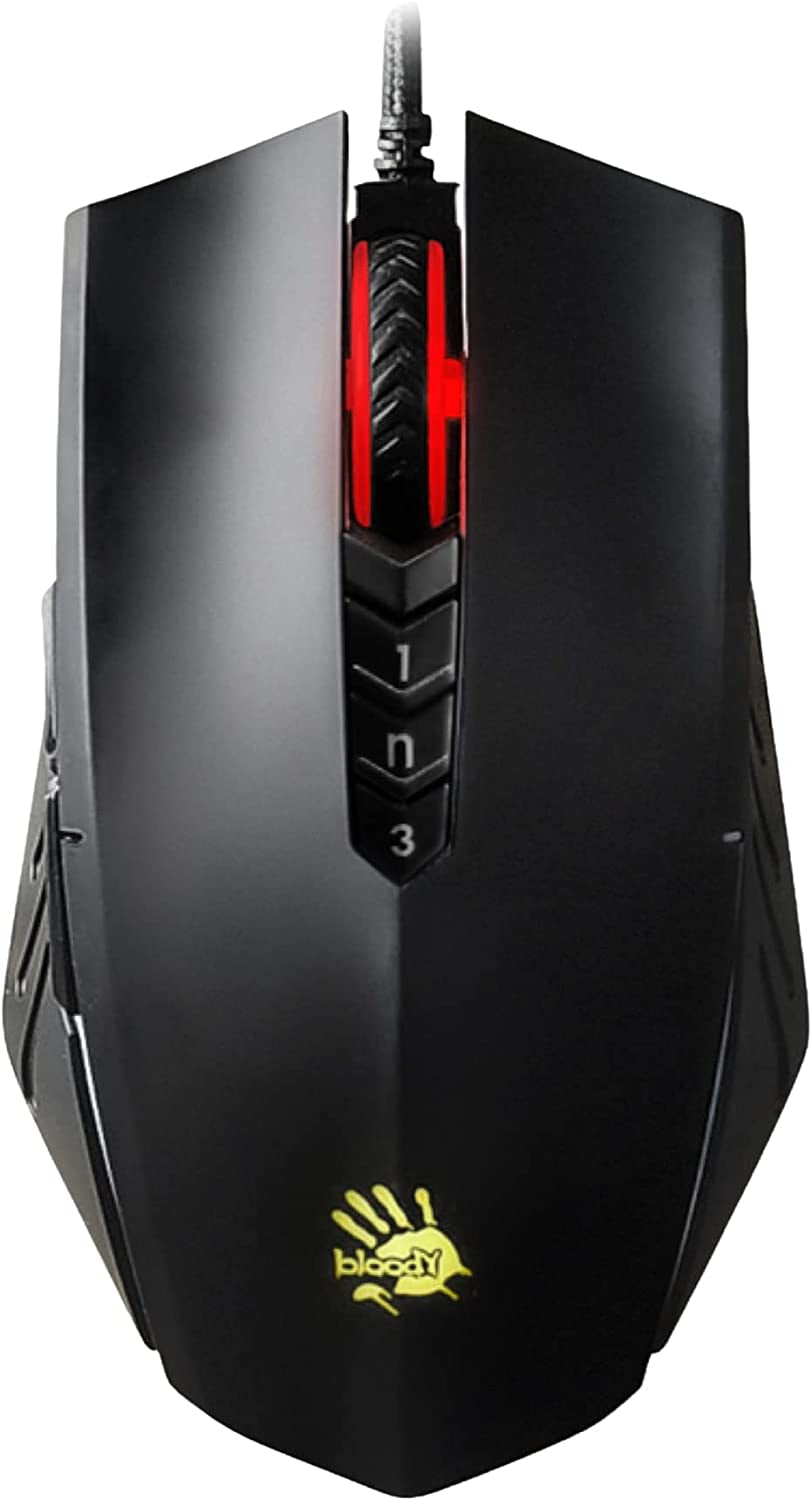 Bloody A70X Optical Gaming Mouse with Light Strike (LK) Switch & Scroll - Fully Programmable and Advance Macros (A70X-Matteblack)